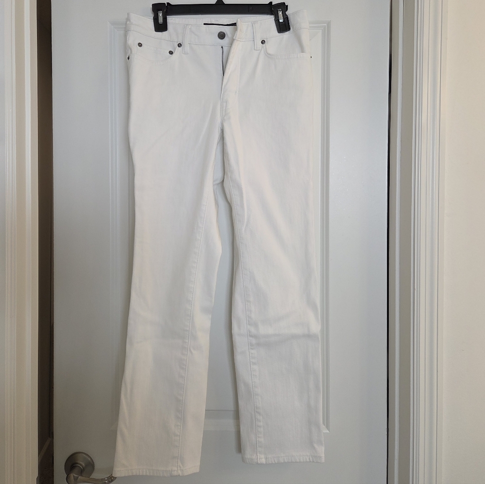 Lauren Ralph Lauren Women's Cream Flare Jeans